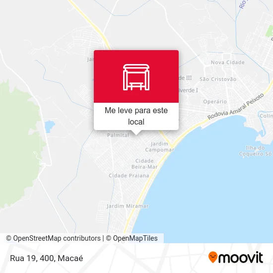 Rua 19, 400 mapa