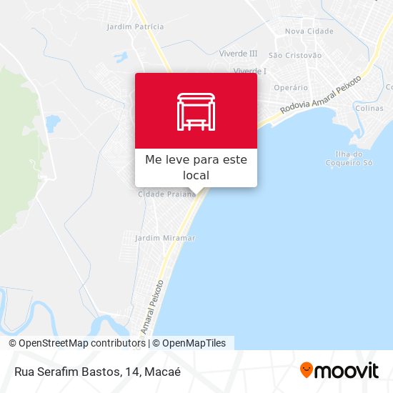 Rua Serafim Bastos, 14 mapa