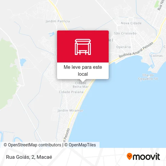 Rua Goiás, 2 mapa
