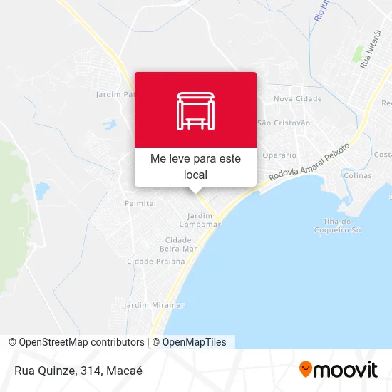 Rua Quinze, 314 mapa