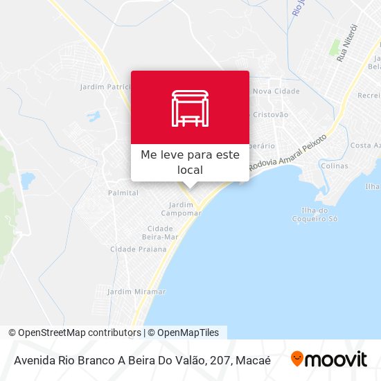 Avenida Rio Branco A Beira Do Valão, 207 mapa