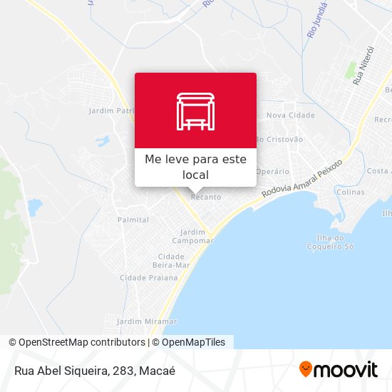 Rua Abel Siqueira, 283 mapa