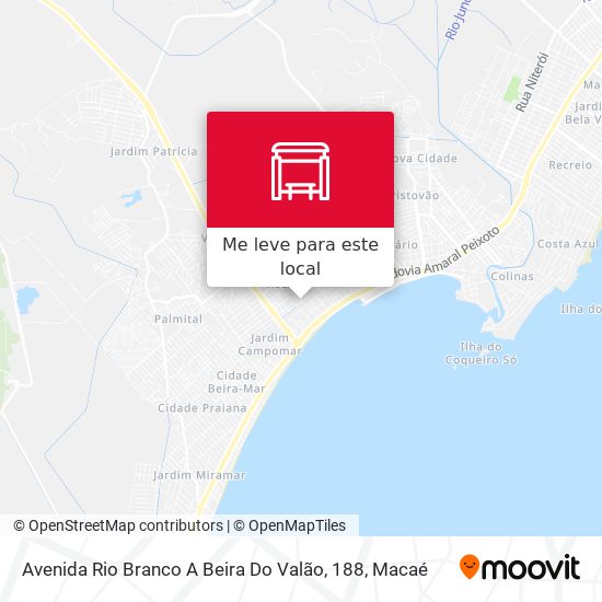 Avenida Rio Branco A Beira Do Valão, 188 mapa