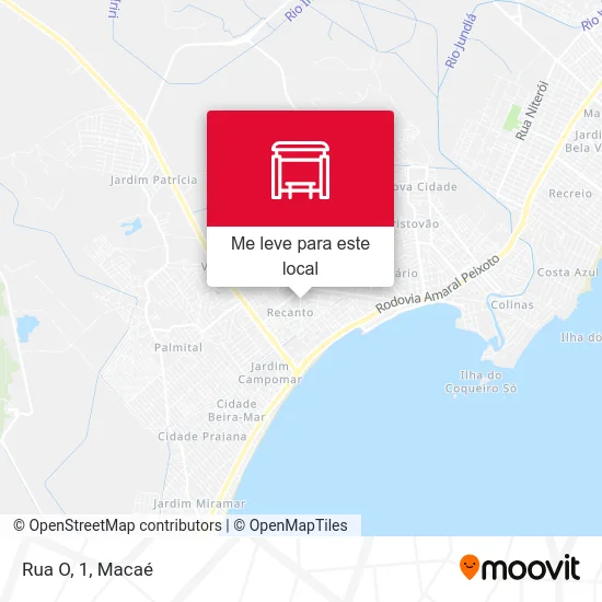 Rua O, 1 mapa