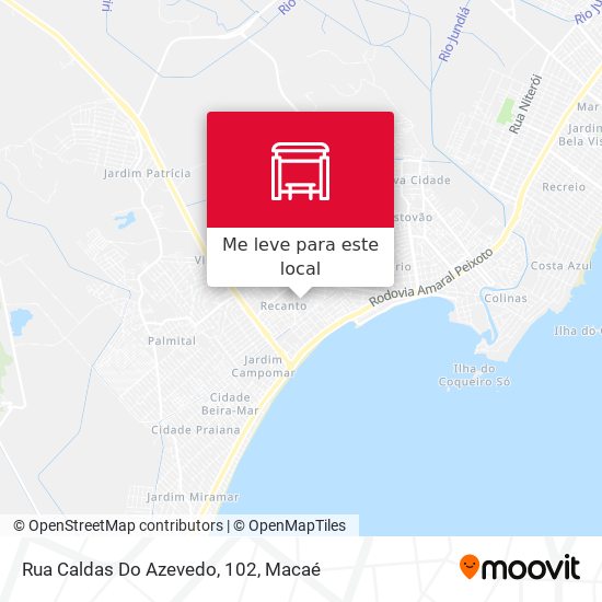 Rua Caldas Do Azevedo, 102 mapa