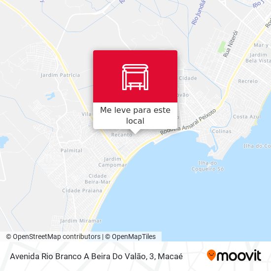 Avenida Rio Branco A Beira Do Valão, 3 mapa