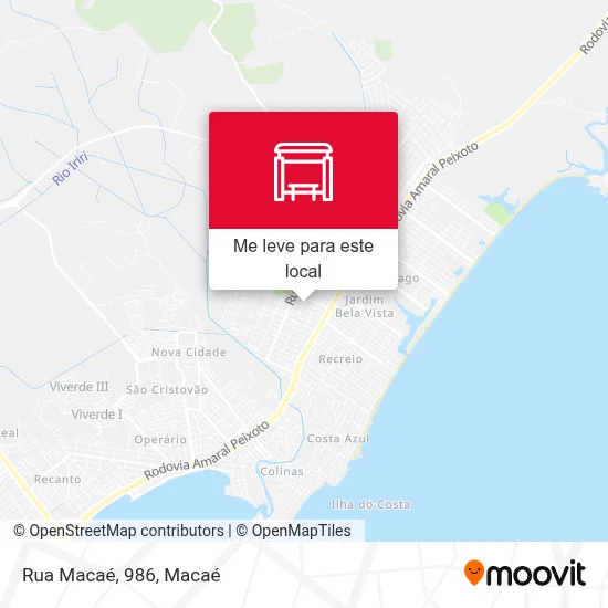 Rua Macaé, 986 mapa
