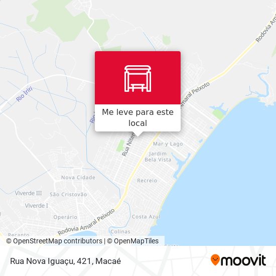 Rua Nova Iguaçu, 421 mapa