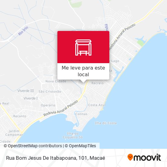 Rua Bom Jesus De Itabapoana, 101 mapa