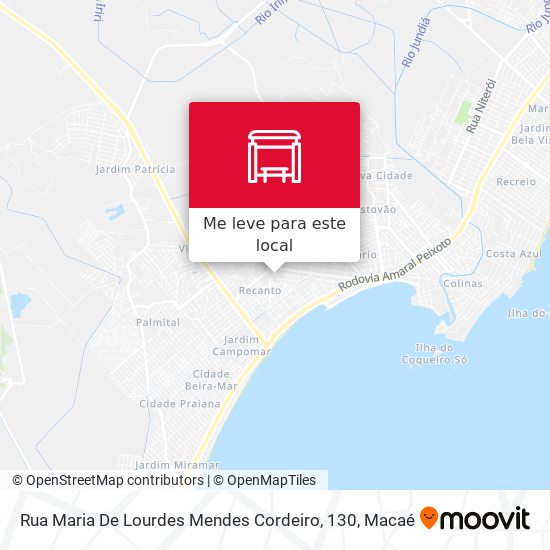 Rua Maria De Lourdes Mendes Cordeiro, 130 mapa