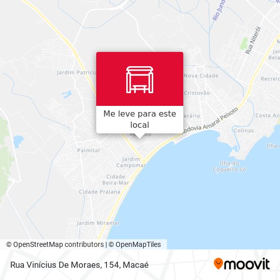 Rua Vinícius De Moraes, 154 mapa