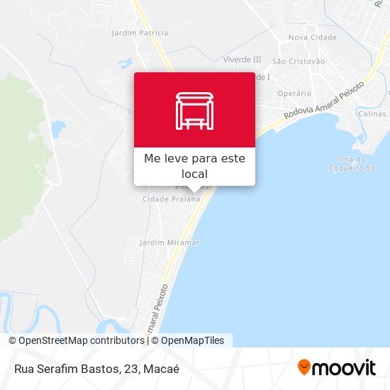 Rua Serafim Bastos, 23 mapa