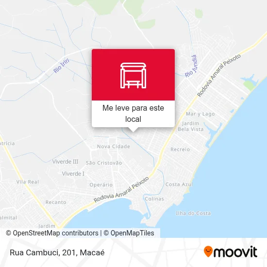Rua Cambuci, 201 mapa