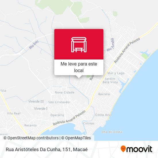 Rua Aristóteles Da Cunha, 151 mapa