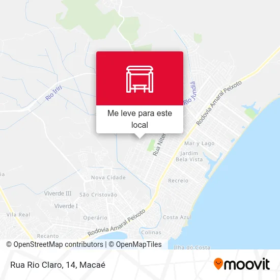 Rua Rio Claro, 14 mapa