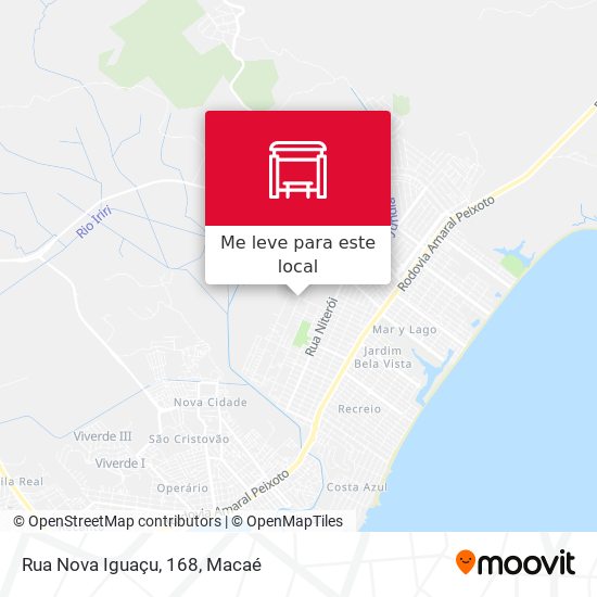 Rua Nova Iguaçu, 168 mapa