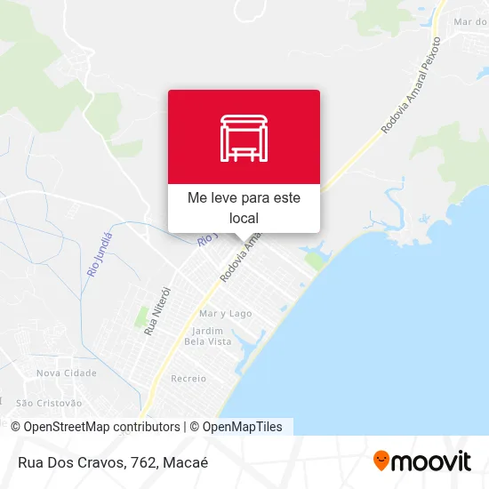 Rua Dos Cravos, 762 mapa