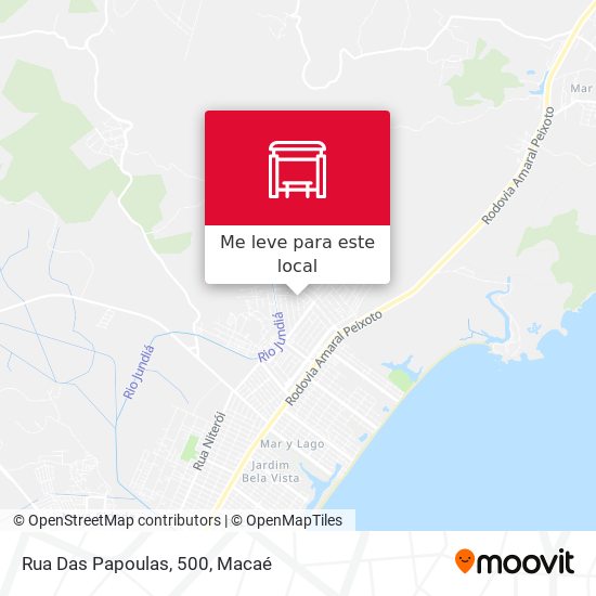 Rua Das Papoulas, 500 mapa