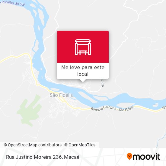 Rua Justino Moreira 236 mapa