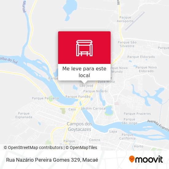 Rua Nazário Pereira Gomes 329 mapa