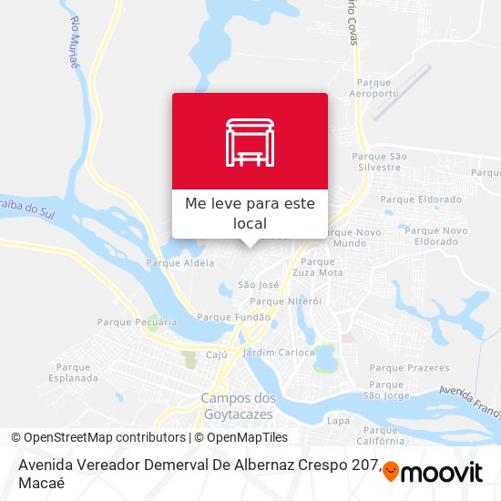 Avenida Vereador Demerval De Albernaz Crespo 207 mapa