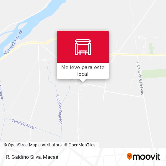 R. Galdino Silva mapa