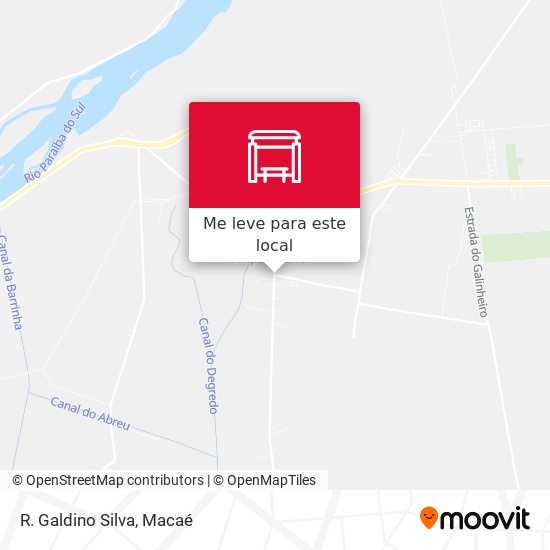 R. Galdino Silva mapa