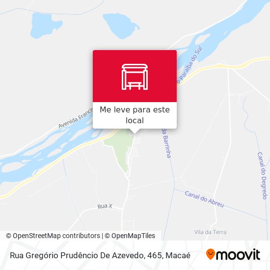 Rua Gregório Prudêncio De Azevedo, 465 mapa