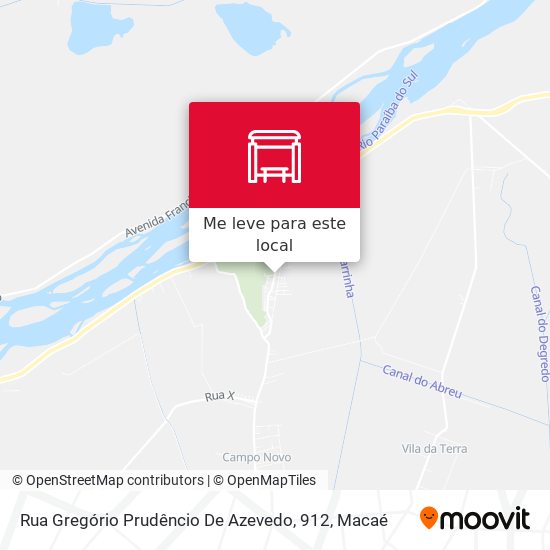 Rua Gregório Prudêncio De Azevedo, 912 mapa