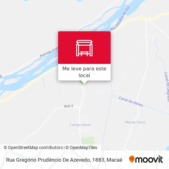 Rua Gregório Prudêncio De Azevedo, 1883 mapa