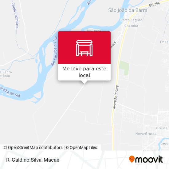 R. Galdino Silva mapa