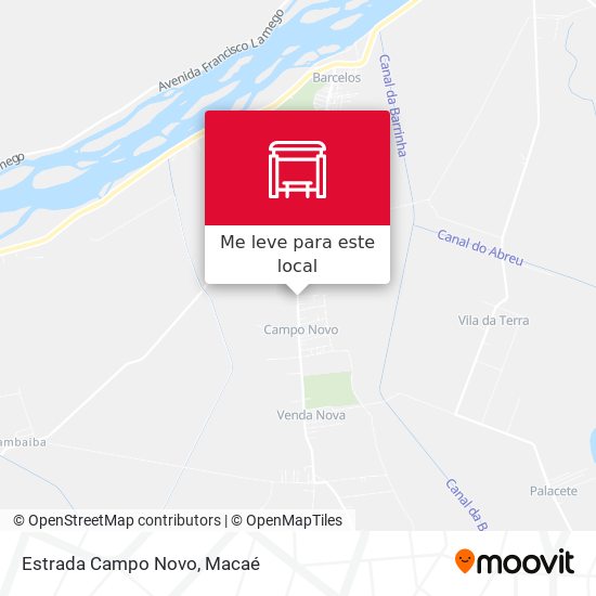 Estrada Campo Novo mapa