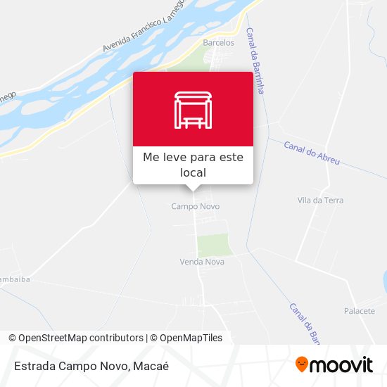 Estrada Campo Novo mapa