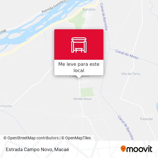 Estrada Campo Novo mapa