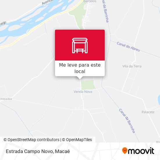 Estrada Campo Novo mapa