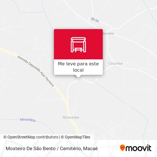Mosteiro De São Bento / Cemitério mapa