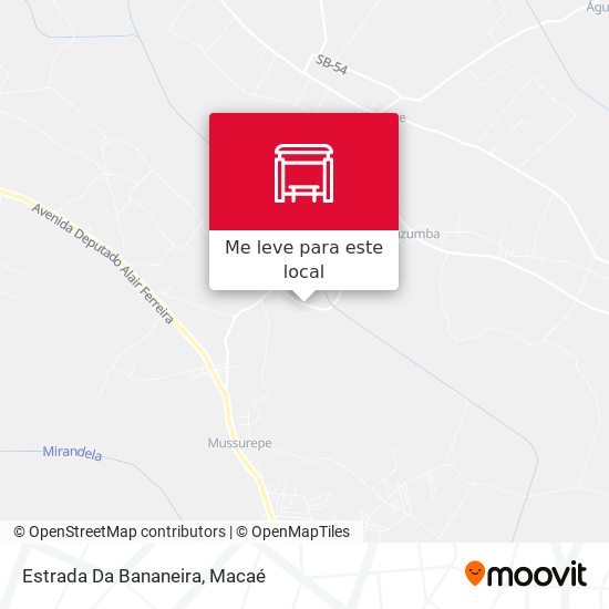 Estrada Da Bananeira mapa