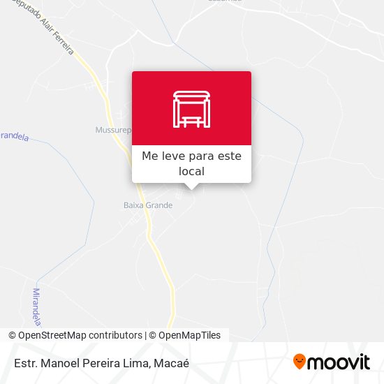 Estr. Manoel Pereira Lima mapa