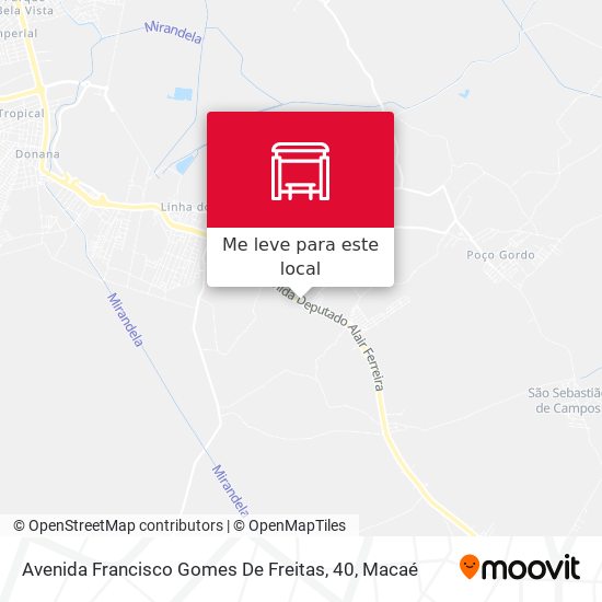 Avenida Francisco Gomes De Freitas, 40 mapa