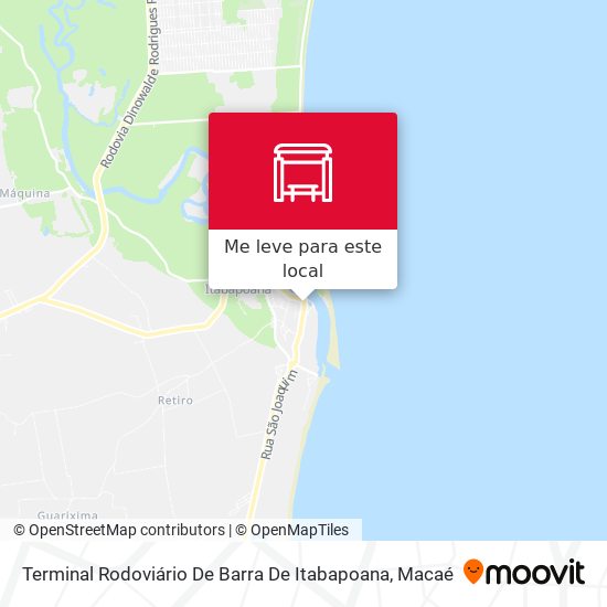 Terminal Rodoviário De Barra De Itabapoana mapa