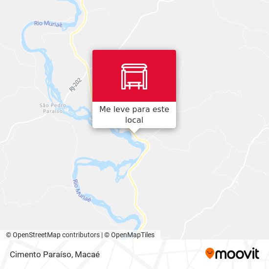 Cimento Paraíso mapa