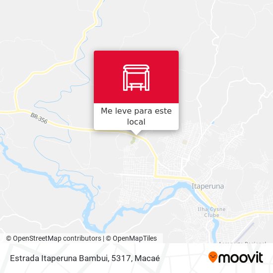Estrada Itaperuna Bambui, 5317 mapa