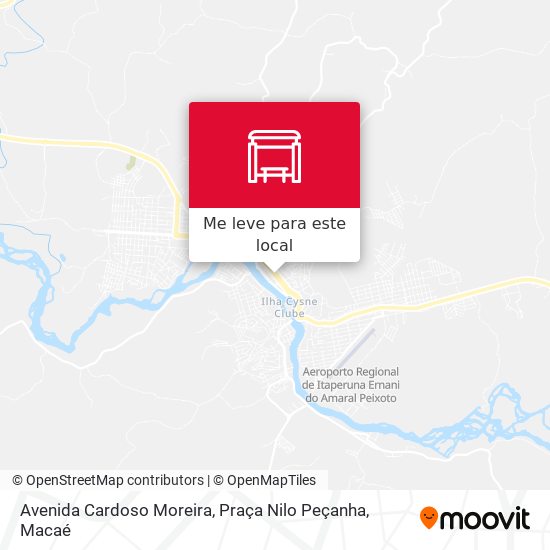 Avenida Cardoso Moreira, Praça Nilo Peçanha mapa