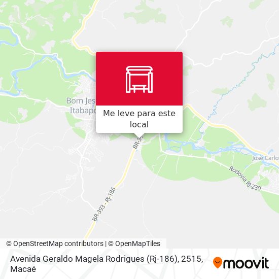 Avenida Geraldo Magela Rodrigues (Rj-186), 2515 mapa