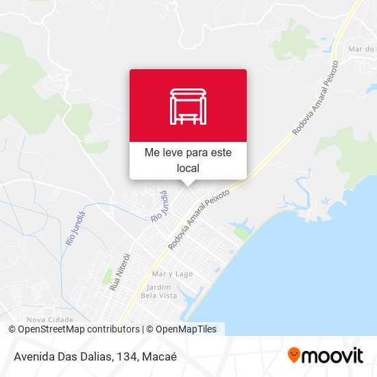 Avenida Das Dalias, 134 mapa