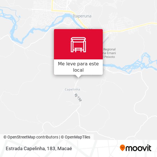 Estrada Capelinha, 183 mapa