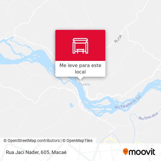 Rua Jaci Nader, 605 mapa