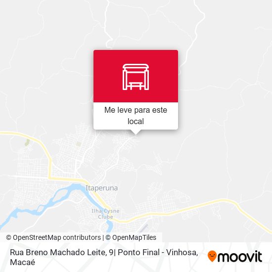 Rua Breno Machado Leite, 9| Ponto Final - Vinhosa mapa