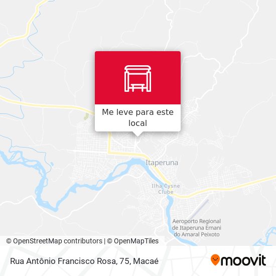 Rua Antônio Francisco Rosa, 75 mapa