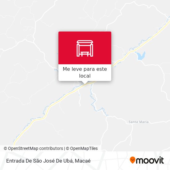 Entrada De São José De Ubá mapa
